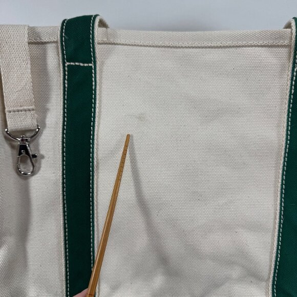 Land's End Canvas Tote Bag 5 Pocket Open Krause Donovan Law - Picture 5 of 8